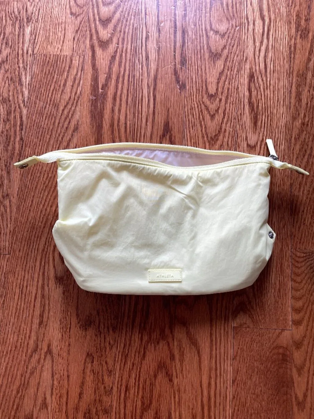 NEW WITHOUT TAGS Athleta All About Large Cosmetic Pouch in Spark (Yellow)